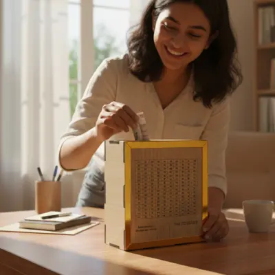 Wooden saving box 50k